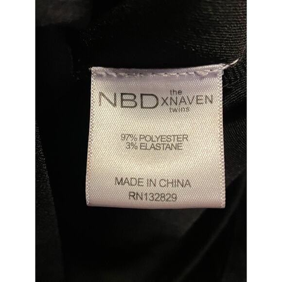 NBD x the Naven Twins Asymmetrical Mini Dress size Small - Picture 8 of 9